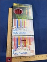 Small advent candle lot