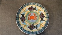 Vintage Greek Keramikos Signed Charger Plate