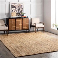 Nuloom Jute 6' Square Area Rugs In Natural