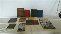 Assorted vintage books and magazines