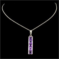 2.00ct Amethyst Pendant in 14K Gold