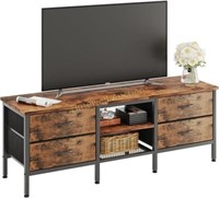 CAIYUN TV Stand  55 Inch  Brown  with Storage