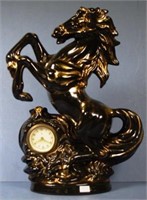 Vintage German ceramic lustre clock