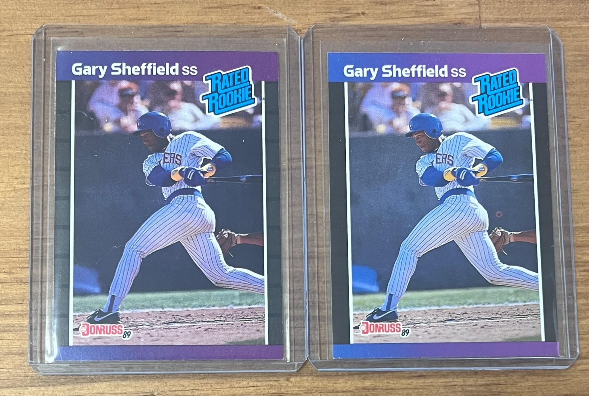 Lot of 2 1988 Gary Sheffield RC Donruss #31 cards