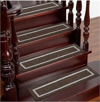 30x8IN STAIR TREADS BROWN AND GRAY PACK OF 15