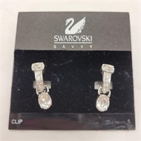 Swarovski clip-on earrings