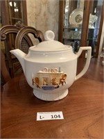 Porcelier Vitreous China Hearth Home Tea Pot