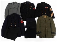 WWII US NAVY TUNICS & TROUSERS