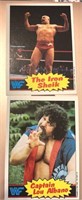 1985 Topps #2 Iron Sheik and #3 Lou Albano