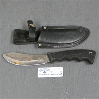 Western R14 Rubber Handle Knife & Sheath