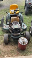 22hp 46 inch cut yard man, was being used to mow