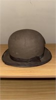 Lenox Bowler Hat,  Needs Fringe Replaced