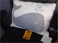 Wilbur Whale Reversible Pillow