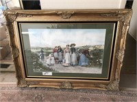 Framed Art "Berry Pickers" Jennie Brownscombe