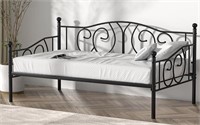 VECELO Metal Daybed  Black  Twin