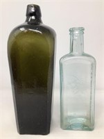 (2) Bottles Green Case Gin & Indian Sagwa, Healy