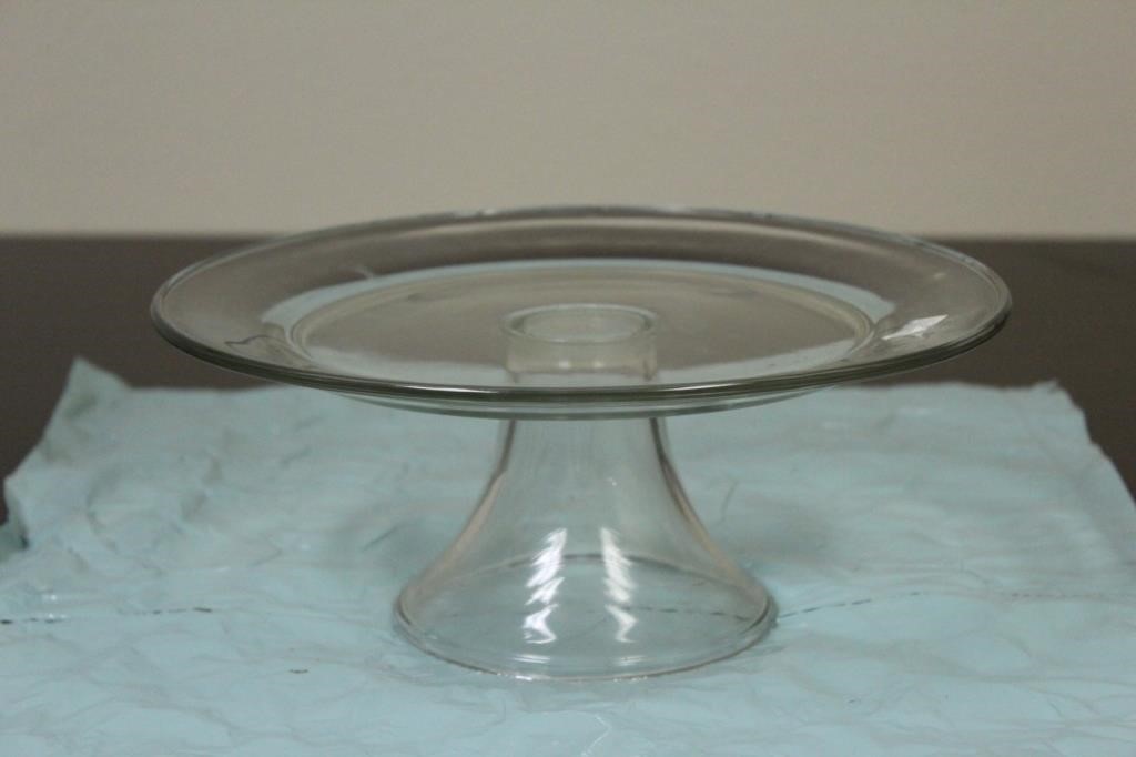 A Glass Cake Plate