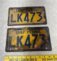 Pair of plates 1947