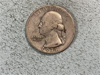 1938S Washington quarter