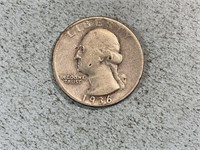 1936S Washington quarter