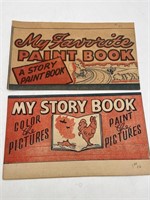 Vintage My Story Book Color the Pictures  Paint