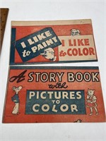 Vintage My Story Book Color the Pictures  Paint