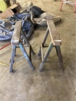 Small Wooden Sawhorses