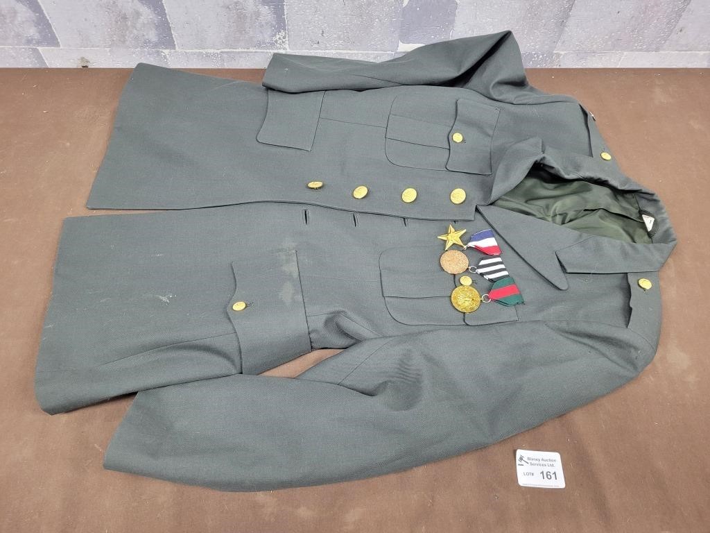 Military jacket and medals (replica)
