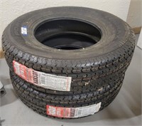 (2) Power King Towmax STRII 10 Ply Trailer Tires