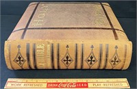 1895 LEATHERBOUND HARDCOVER KING JAMES BIBLE