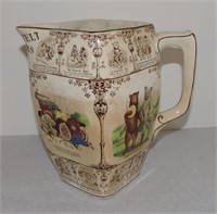 Buffalo Pottery Roosevelt Bears 8" pitcher