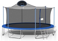 16ft Trampoline Outer Netting with Basketball