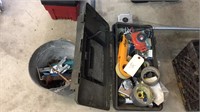 Toolbox with assorted tools and hardware etc