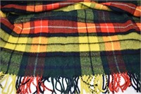 Vtg Lochcarron Buchanan Plaid Wool Throw Blanket