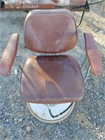 Antique Worn Barber Chair