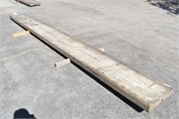 20 Foot LVL Wood Beam Plank 24" x 3 1/2" w/Holders