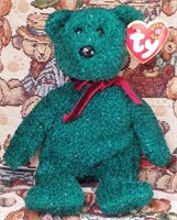 2001 Holiday Teddy Bear - TY Beanie Baby