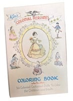 Vintage Coloring Book Colonial Heroines
