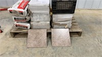 Sand Colored Tiles w/ Bonding Cement 100sq. ft.