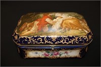 Handpainted Porcelain Dresser Box by Reinhold