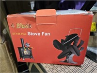 Signstek 4-Blade Heat Powered Wood Stove Fan +