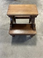 Vintage wooden step stool