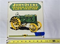 John Deere Porcelin Sign