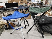3 COLLAPSABLE CAMP CHAIRS