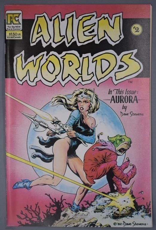 ALIEN WORLDS by Dave Stevens #2 ft. Aurora 1982
