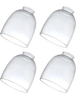 4 Pack Clear Glass Shades, Replacement Glass