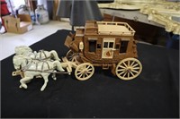 Roy Rogers stage coach with 2 horses