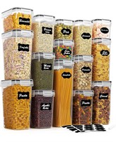 Airtight Food Storage Containers Set with Lids, 15