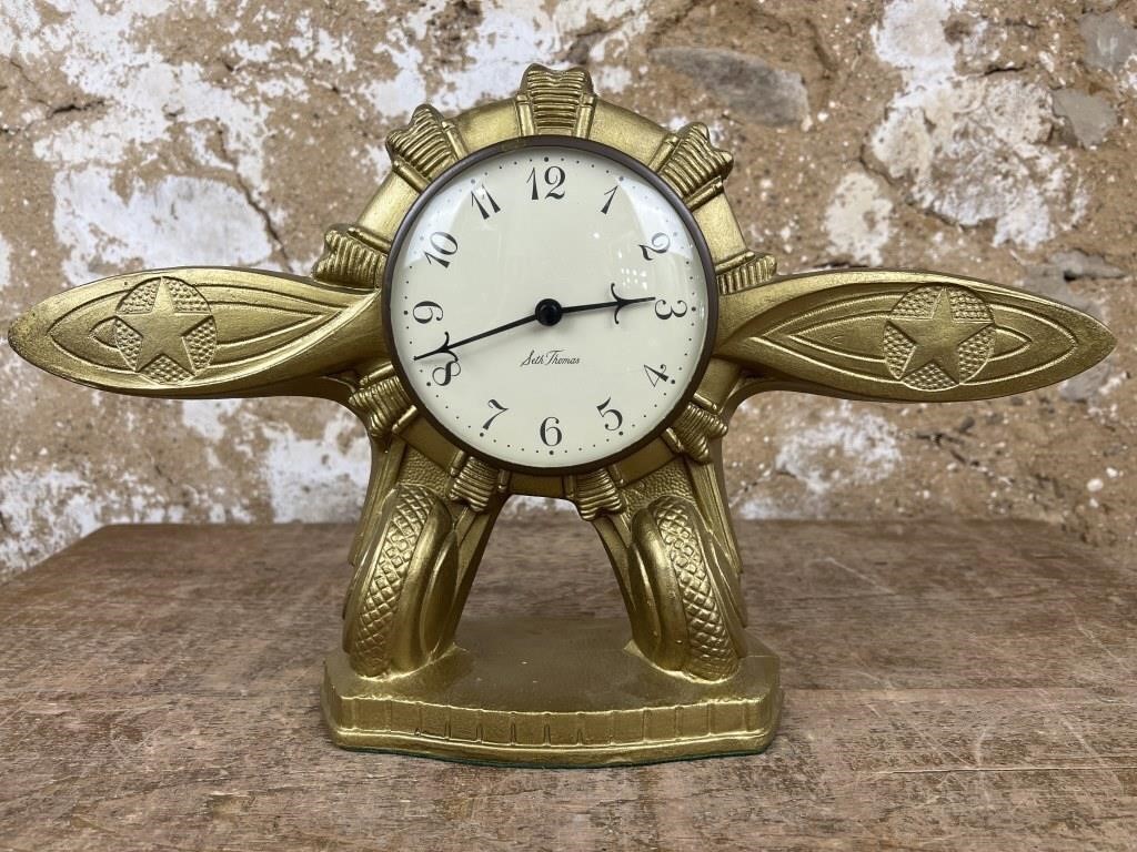 Airplane Mantel Clock