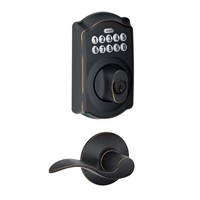 $159  Aged Bronze Electronic Door Lock Deadbolt